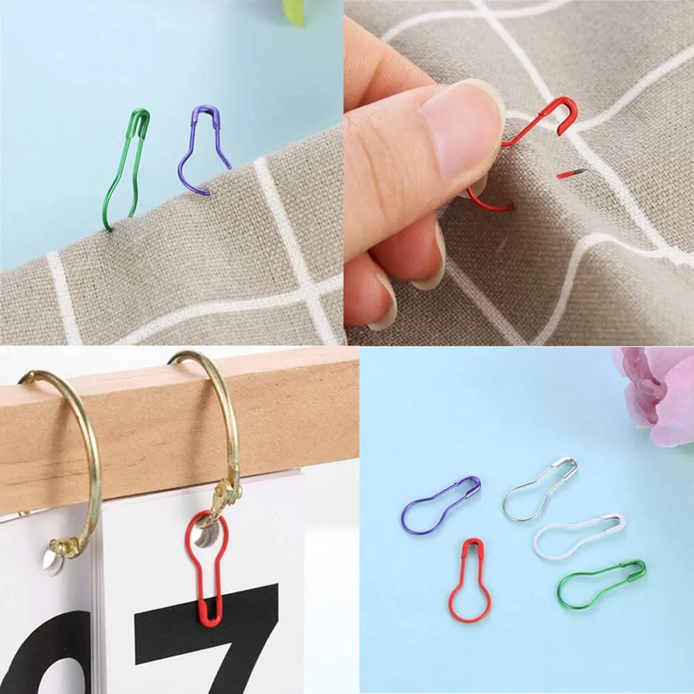 

Jiwuo Safety Pins Gourd Pins for Knitting Stitch Metal Clips Marker Tag Cross Stitch Holder DIY Sewing Craft Home Accessories