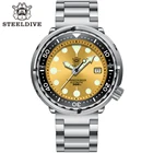 Новинка, цветные мужские классические часы SD1975 STEELDIVE Tuna Super светящийся керамический с безелем 300 м, водонепроницаемые наручные часы с корпусом 316L NH35 для дайвинга