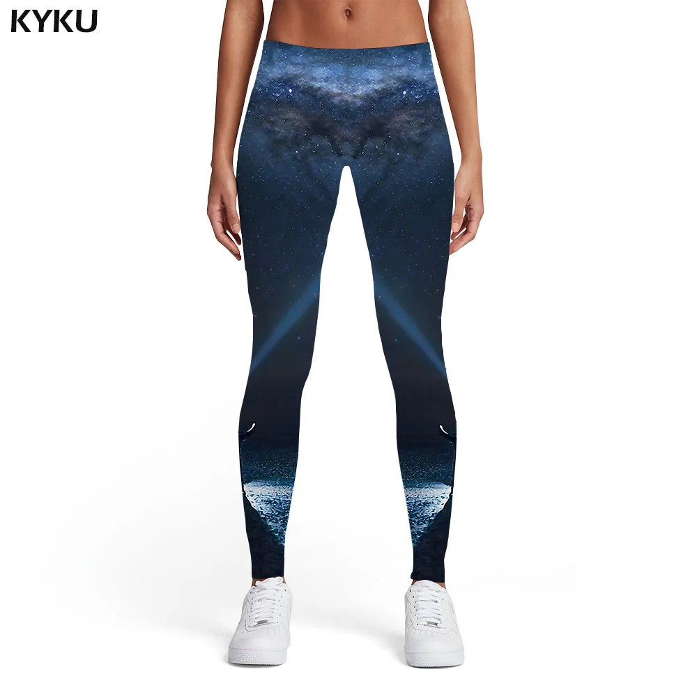 

KYKU Galaxy Leggings Women Refraction Spandex Nebula Trousers Gothic Sexy Character Ladies Womens Leggings Pants Fitness Jeggins
