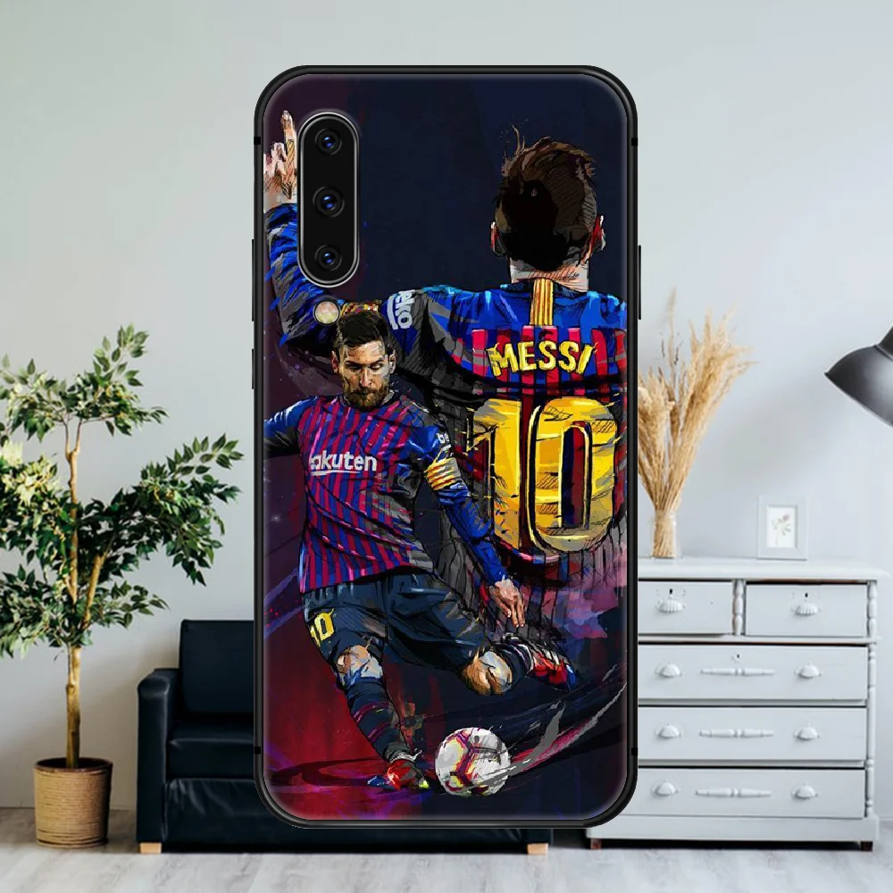 

Football Superstar Lionel Messi Phone Case For Samsung Galaxy A 3 5 7 8 10 20 20E 21S 30 30S 40 50 51 70 71 black Etui Trend
