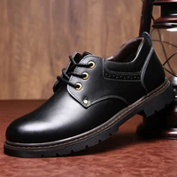 new high quality genuine leather shoes men flats fashion mens casual shoes brand man soft comfortable lace up black brown shoes
