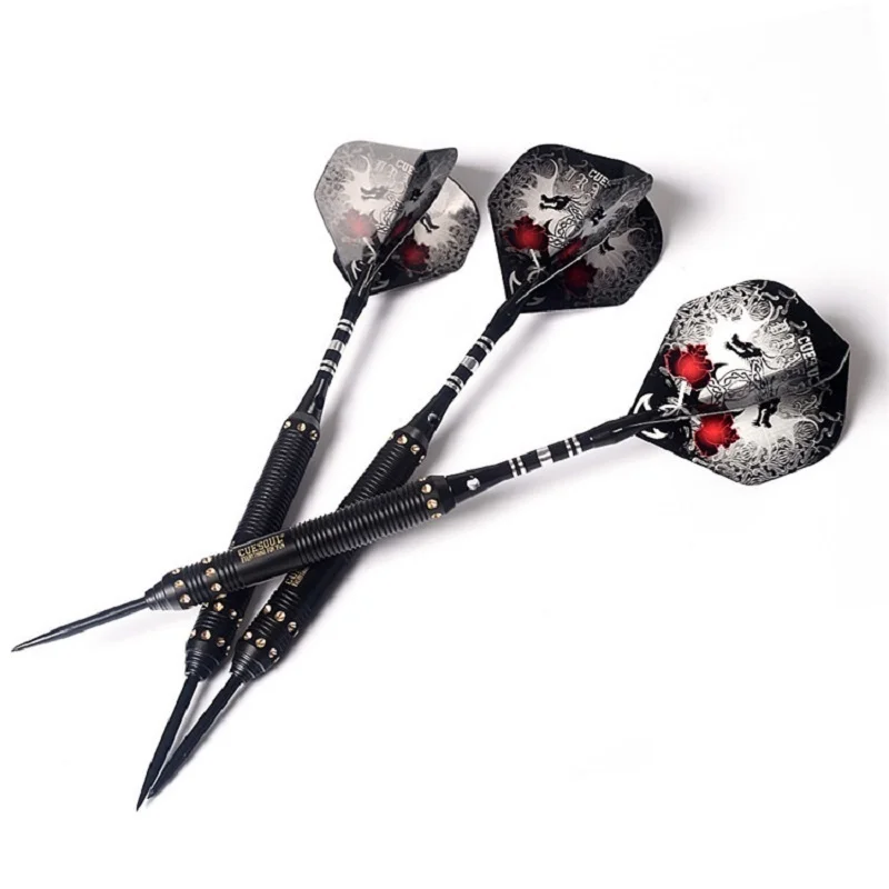 Hot CUESOUL Steel Tip Darts 23/25/27g 162mm Brass Barrels With Dart Flights Black|steel tip|steel tip dartstip darts |