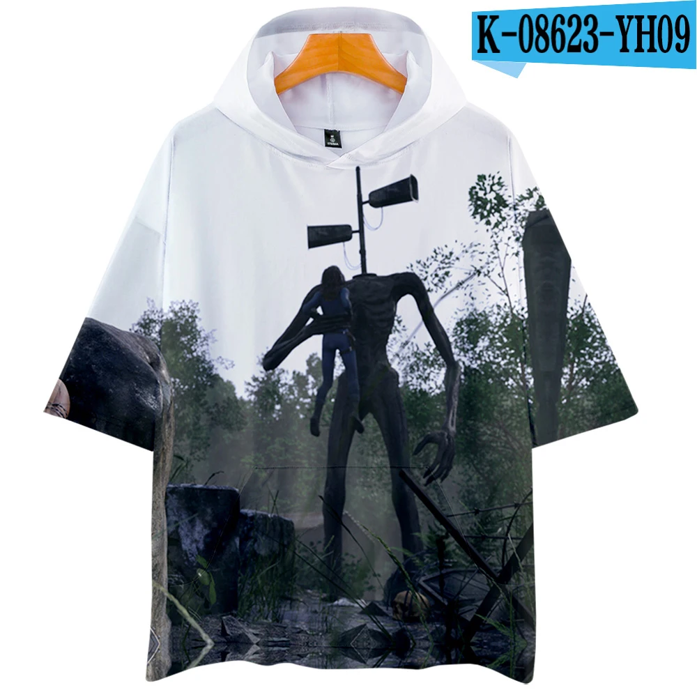 

Толстовка с капюшоном для мальчиков и девочек, с коротким рукавом