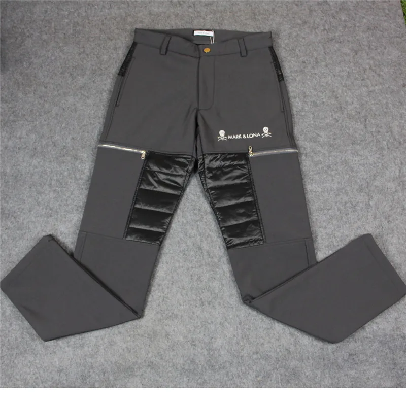 Зимние спортивные штаны для гольфа MARK &amp LONA бархатная одежда на молнии мужские