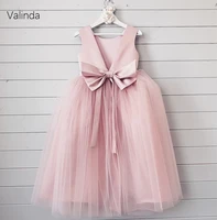 girl dresses with bow baby toddler formal wear birthday pageant gown kids clothing