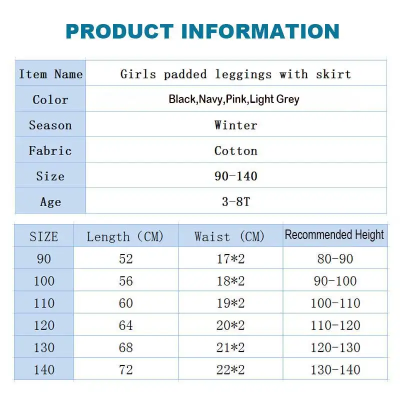 Mallas forradas de lana para ni&ntilde;as peque&ntilde;as, Leggings con falda de volantes, c&aacute;lidos, sin pies, Invierno-5