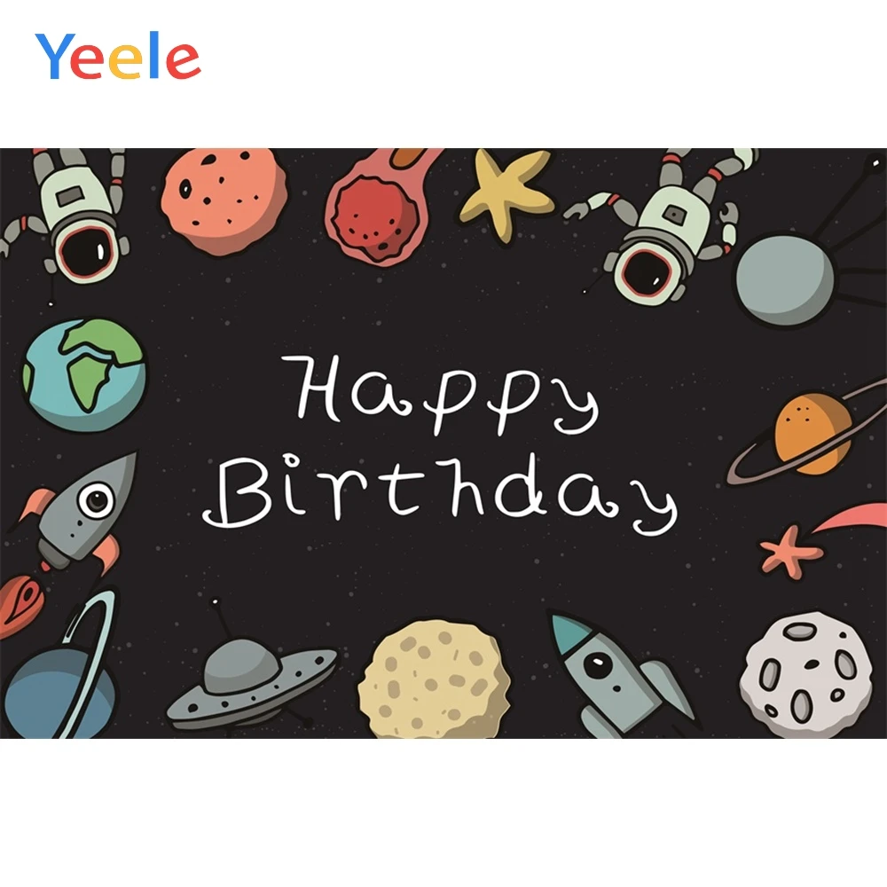 Фоны для фотосъемки на день рождения Yeele Space Satellite Animal Rocket Explorer|Фон фотосъёмки| |