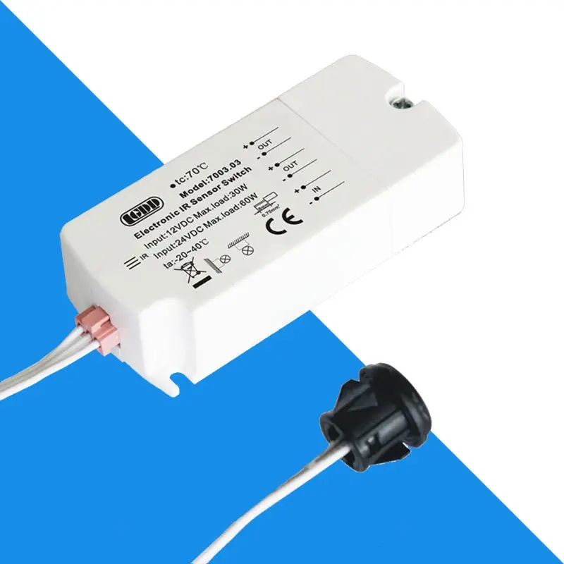DC 12V ИК Сенсор переключатель 40 Вт Инфракрасный светильник для Светодиодные ленты