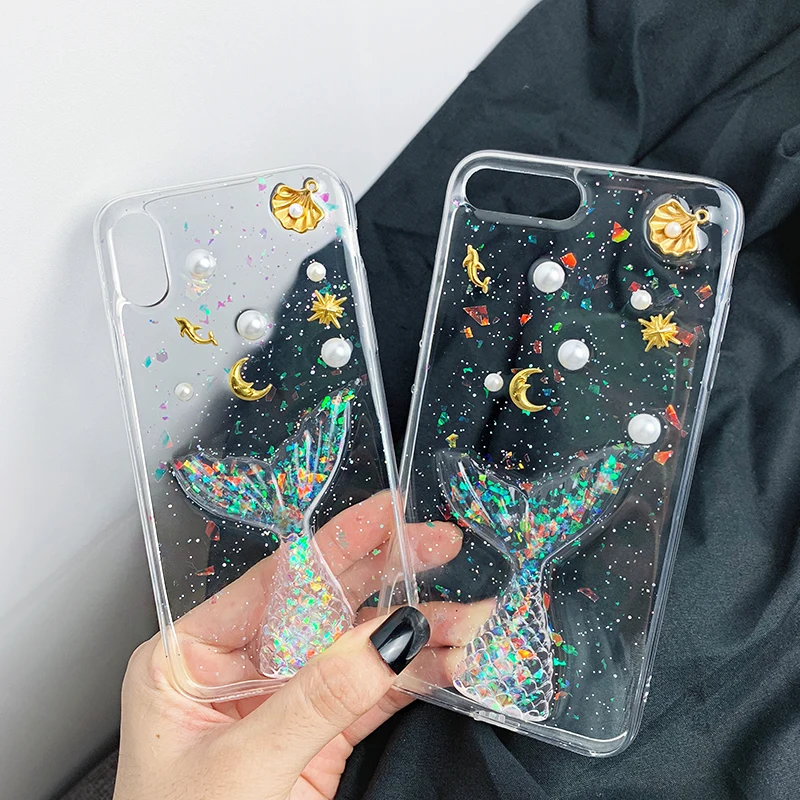 Чехол с блестками для iPhone 11 12 Pro Max 12mini SE 20 X XS XR 6 6S 7 8 Plus | Мобильные телефоны и