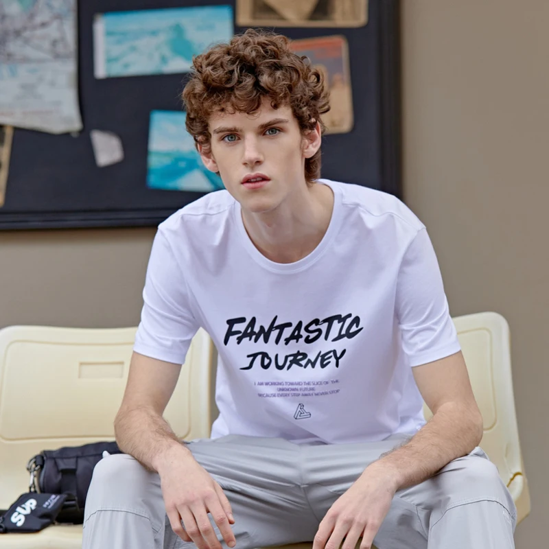 Semir футболка с короткими рукавами для мужчин 2020 Летний Новый удобный вокруг шеи