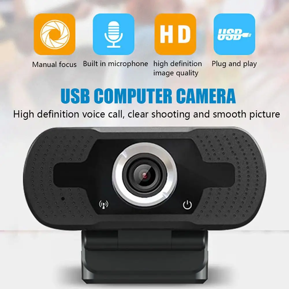

Full HD Webcam 1080P with Microphone USB Digital Web Cam Computer Video Camera For Live Broadcast Video Calling Conference Work