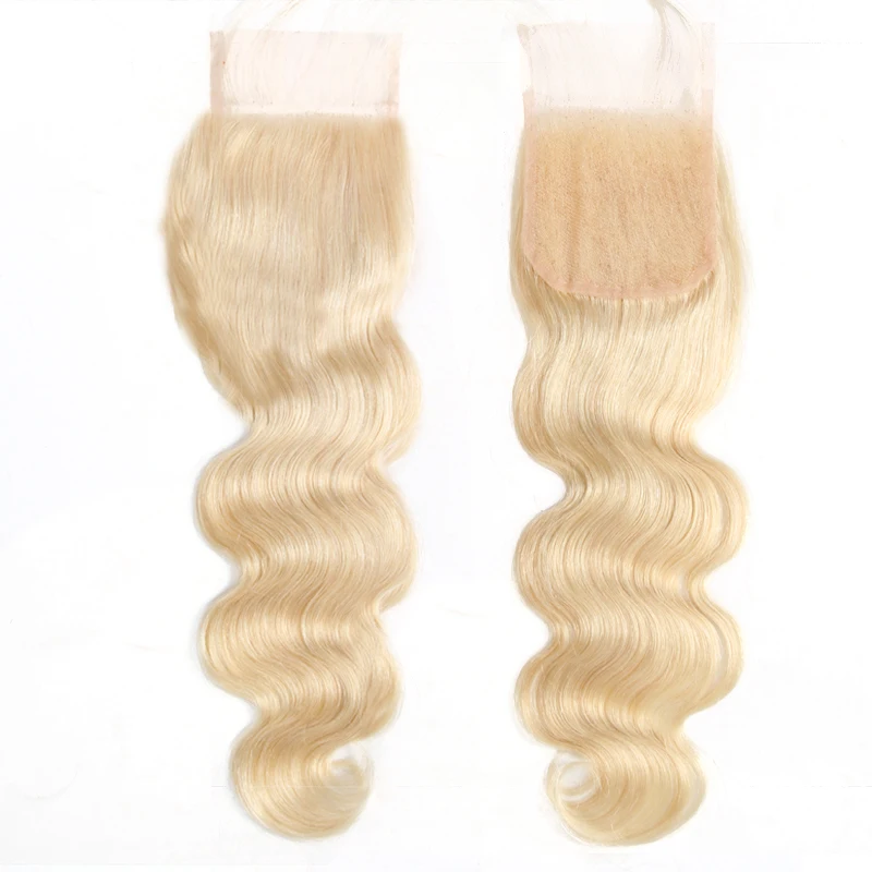

Addbeauty Body Wave 613 Blonde 4x4 5x5 Domestic Lace Closure Brazilian Virgin One-Donor Human Hair Free Part Pre Plucked 130%