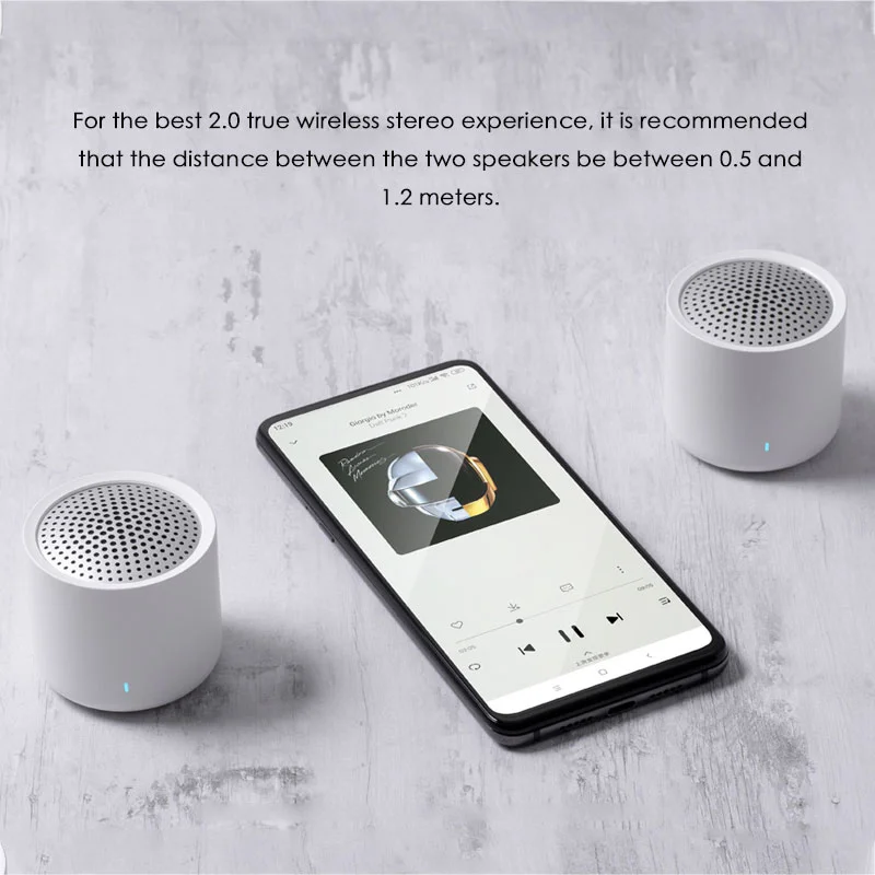Портативный беспроводной динамик Xiaomi 2 шт. Bluetooth 5 0 мини музыкальный звук TWS