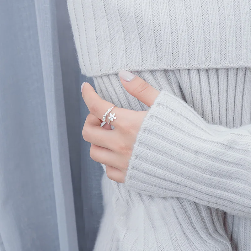 Свежий цветок Серебряный Цвет темперамент личности литературный мода подарок в