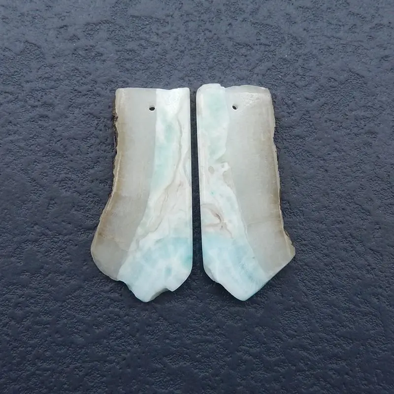 Распродажа 1 пара бусины для сережек из натурального камня 43x18x4 мм 12 г|Ювелирная