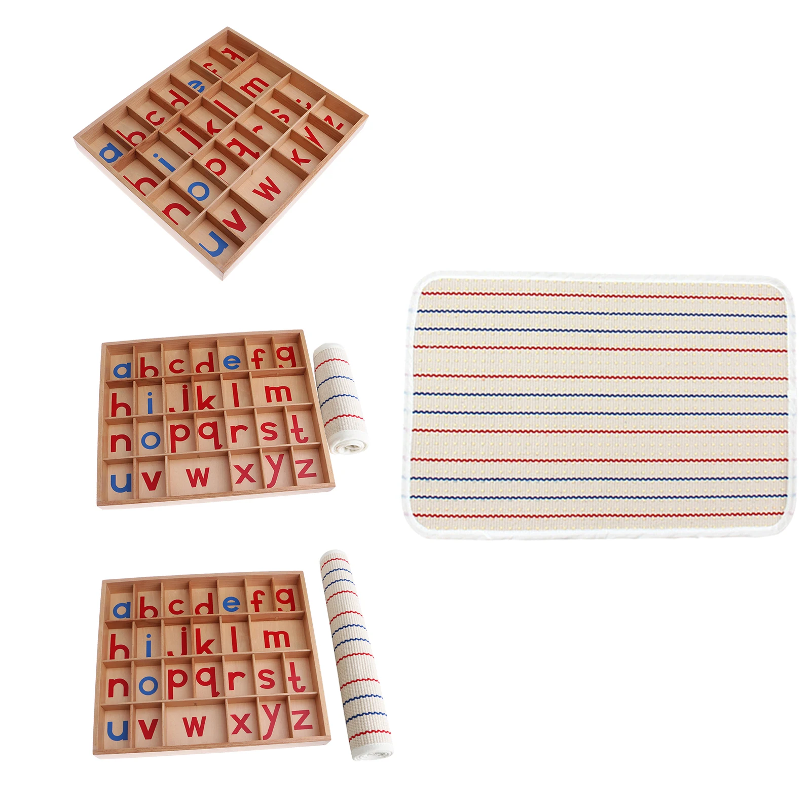 

Montessori Wooden Moveable Alphabet Language with Box Preschool Kindergarten Spelling Early Toys Activity for Children