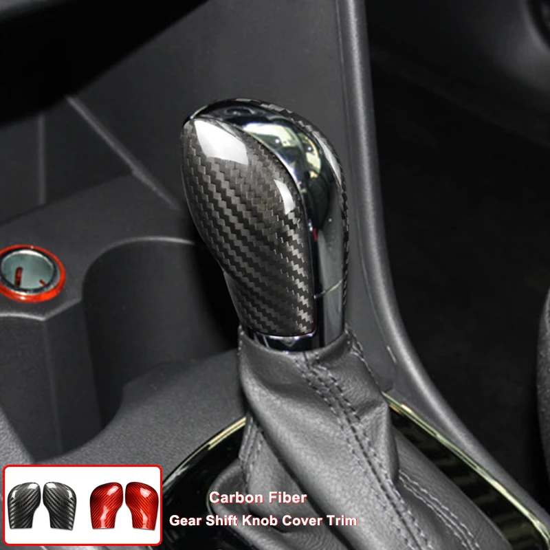 

Carbon Fiber Gear Shift Knob Cover For Volkswagen Golf Polo Passat Sharan Accessories Car Gear Head Stickers Car Interior Trim