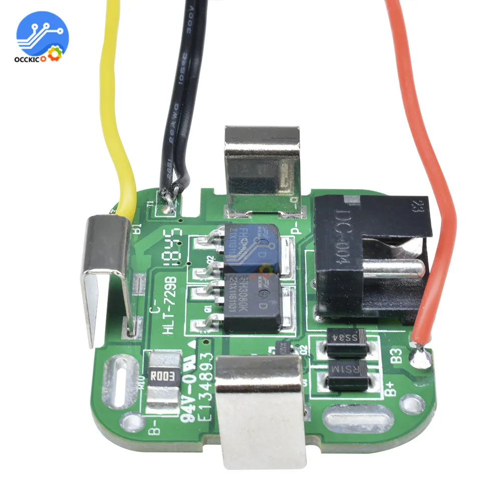 BMS 18650 Защитная плата для зарядки литиевой батареи 14,8 V двойная трубка MOS литий-ионная батарея защитный балансировочный модуль
