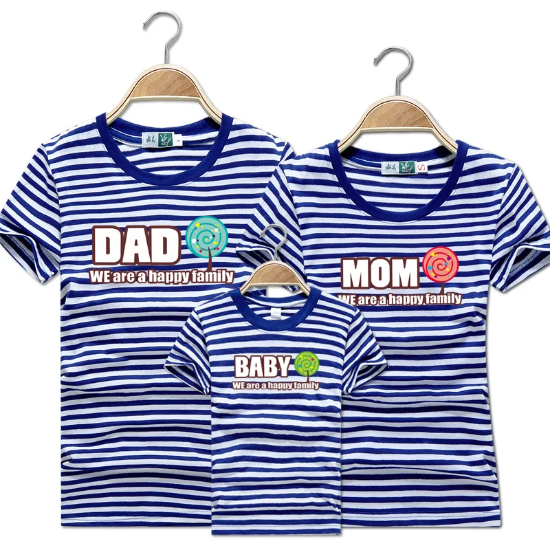Мы счастливая семья Tumblr Мультяшные футболки Одежда для мамы и сына Daddys девочки