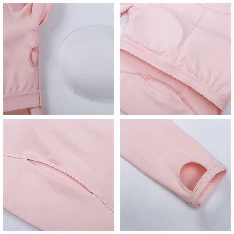 

YOUNDBIO 2021 Long Sleeve Yoga Shirts Women Sexy Crop Top Sport Fitness Slim Blouses Female Workout Tops Fashion Casual T Shirt