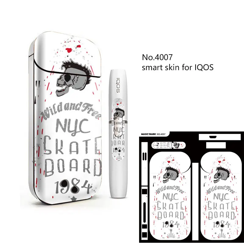 Стикер с принтом черепа для IQOS 2 4 Plus аксессуары электронных сигарет защитный