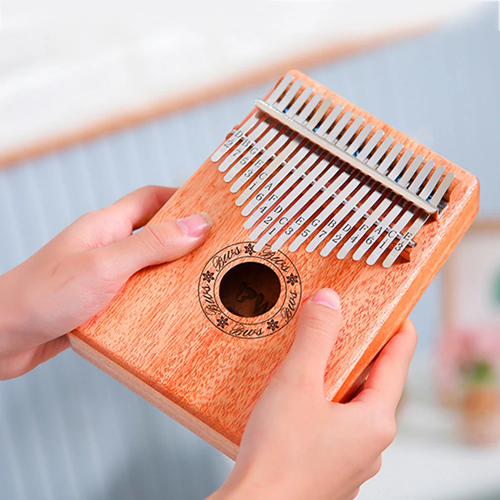 Пианино Kalimba с большим пальцем 10/17 клавиш корпус из красного дерева музыкальный