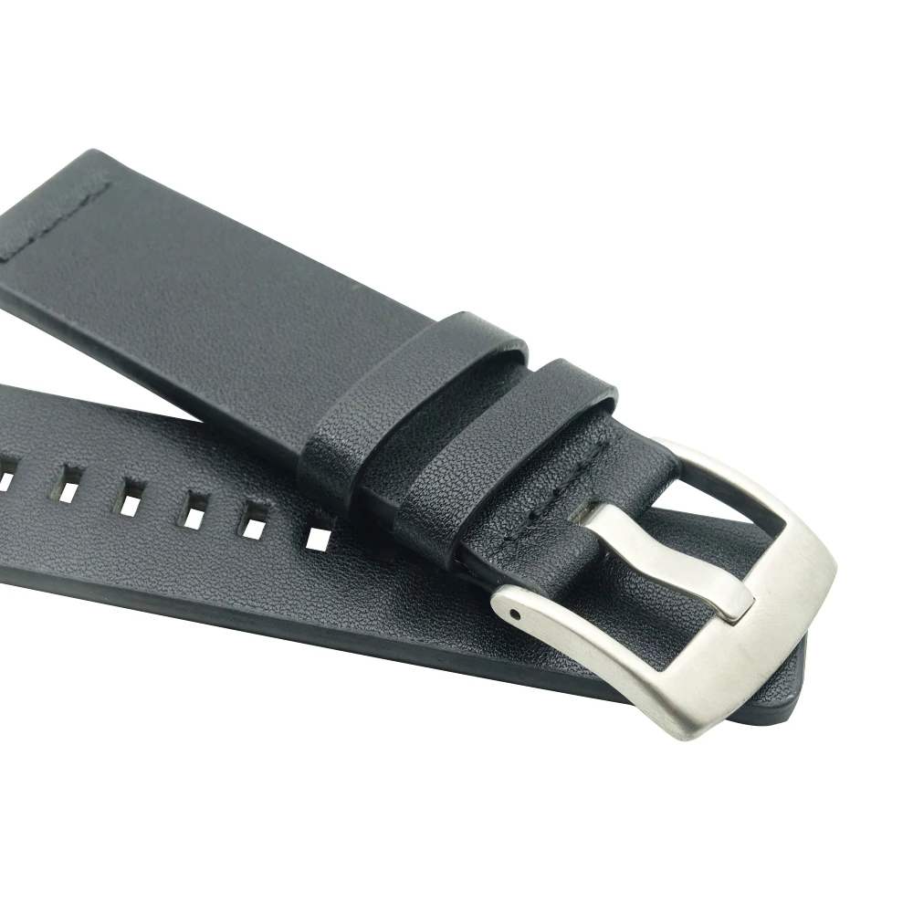 Wax Leather 18 20 22 24mm Quick Release Watch Band Strap For