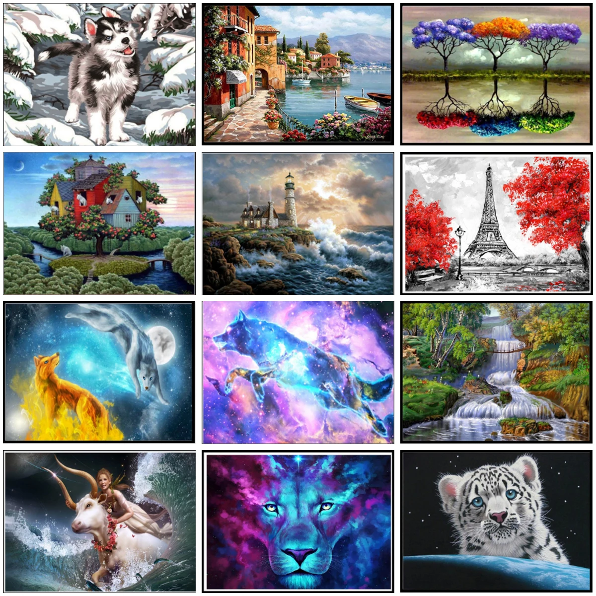 

5D алмазная живопись, пейзаж, персонаж, животные, мультфильм, полный круг, Алмазная мозаика, «сделай сам», алмазная вышивка, украшение для дом...