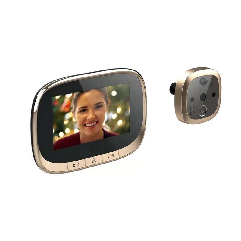 Digital Door Peephole Camera 4.3" TFT Viewer Infrared Night Vision Motion Detection Wide Angle Rechargeable Doorbell | Обустройство