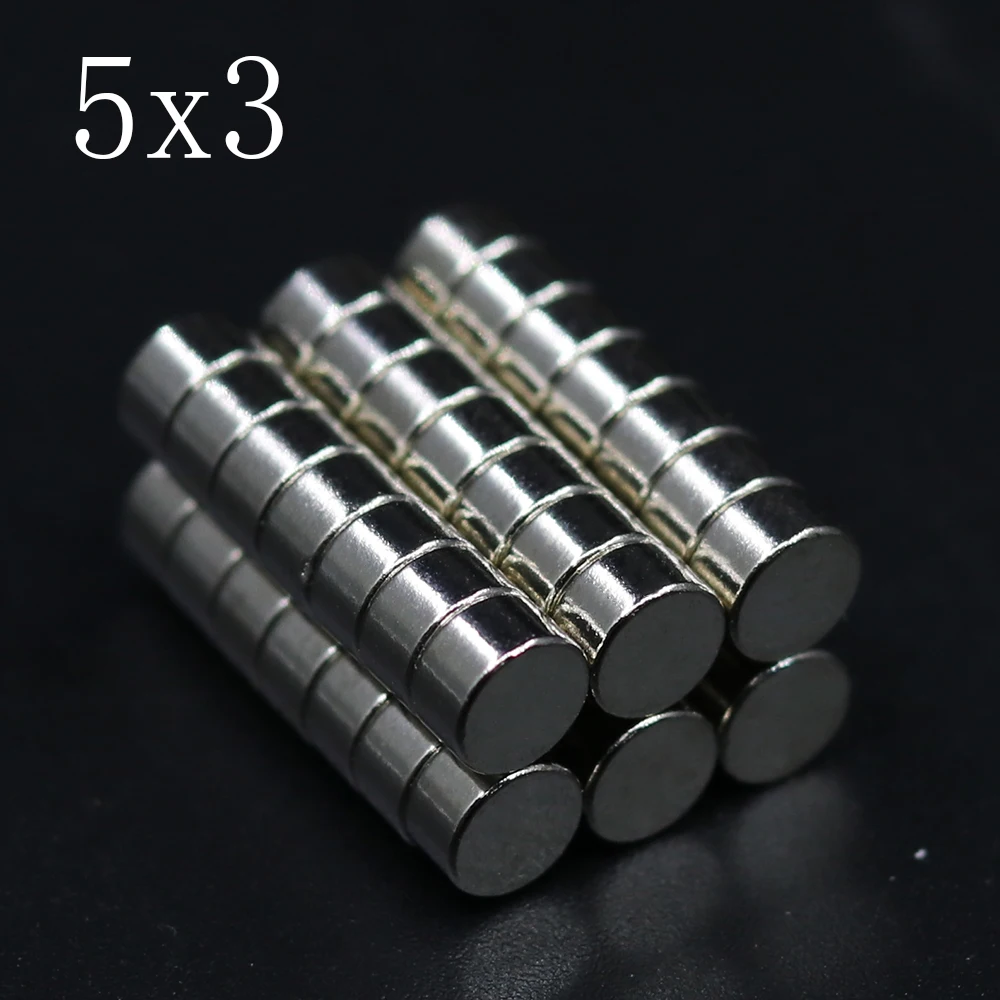 

10/50/100/200 Pcs 5x3 Neodymium Magnet 5mm x 3mm N35 NdFeB Round Super Powerful Strong Permanent Magnetic imanes Disc 5*3