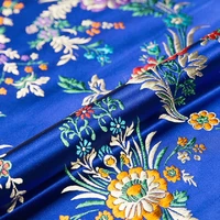 vitage pattern flowers brocade jacquard clothing fabrics for diy cheongsam dress sewing cloth support drop shipping