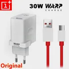 Адаптер питания Oneplus Warp Charge 30 Вт для европейской розетки, оригинальный кабель 6 А типа с, быстрая зарядка от настенной розетки мобильный телефон Oneplus 8 7 7t 7 Pro 6 6t