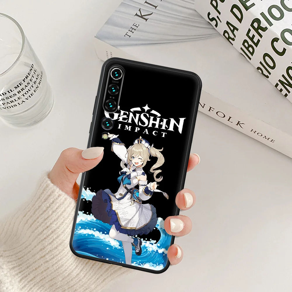 

Genshin Impact Phone Case For Xiaomi Mi Note 10 A3 9 MAX 3 A2 8 9 Lite Pro Ultra black Waterproof Trend Etui Tpu Bumper Fashion