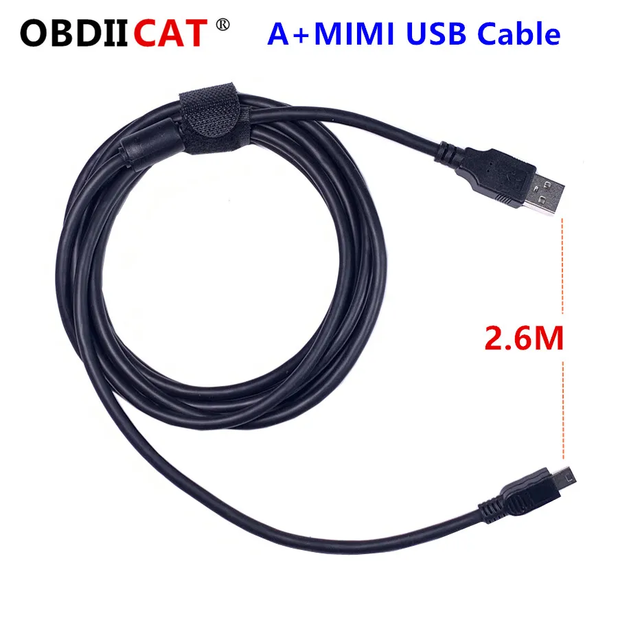 

OBDIICAT USB Extension Cable Data Charging Cable Cord Adapter USB 2.0 Best Black length 2.6M Data Cables