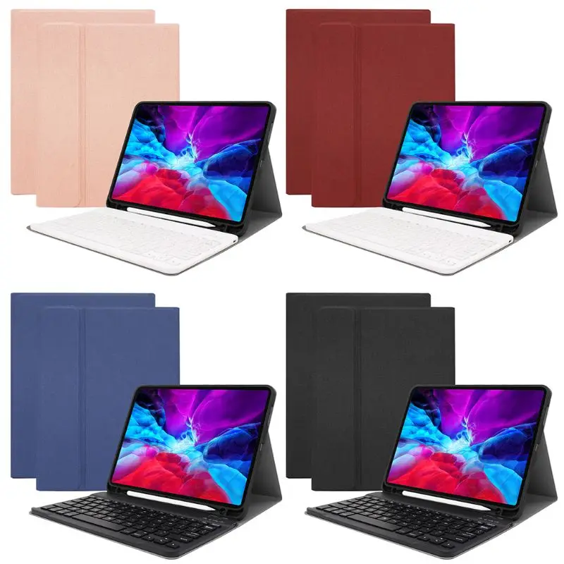 

Wireless Bluetooth Tablet Folding Keyboard Case Pencil Holder Backlit Keypad Cover for iPad Pro11(2020)/iPad Pro11(2018)