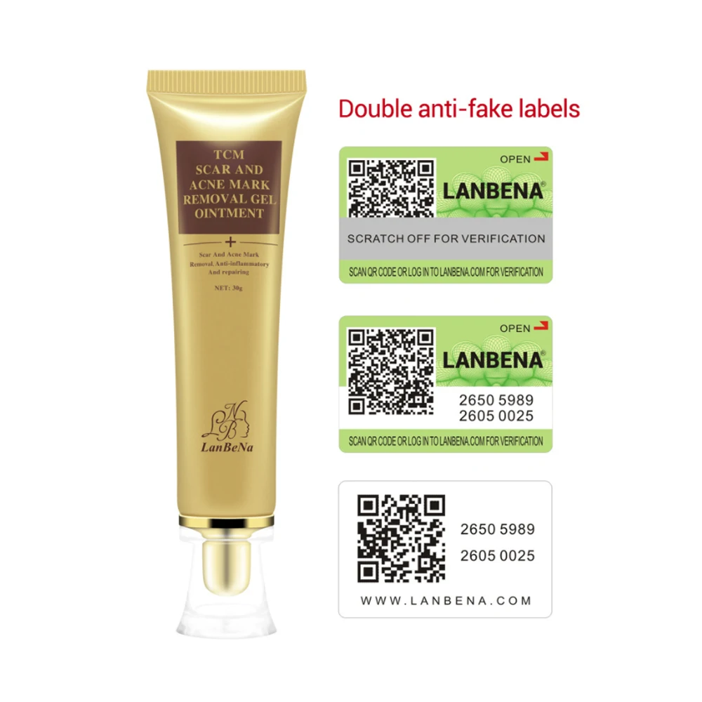 LANBENA крем от прыщей и шрамов, экстракт женьшеня, крем для удаления прыщей, уход за лицом, макияж, пятна, растяжки, удаление шрамов, уход за кожей
