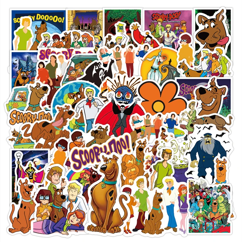 10 50 шт. Scooby Doo Monsters разблокированная наклейка s Водонепроницаемый чемодан ноутбук