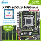Комплект материнской платы JINGSHA X79 X79P с Xeon E5 2650 V2, 4x4 ГБ = 16 ГБ, память DDR3 1600 МГц, память ECC REG с радиатором sata3.0
