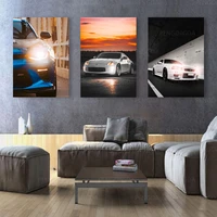 home decoration hd print pictures car wall artwork modular beautiful scenery poster canvas painting for living room framework