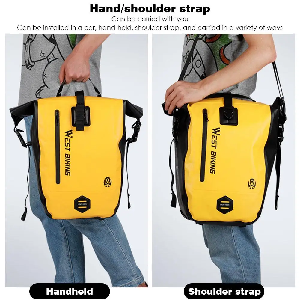 

Bicycle Bag 25L Large Capacity Waterproof Bicycle Pan Bag Bicycle Accessories Portable Tailstock Luggage Bag Bicycle Bag Basket