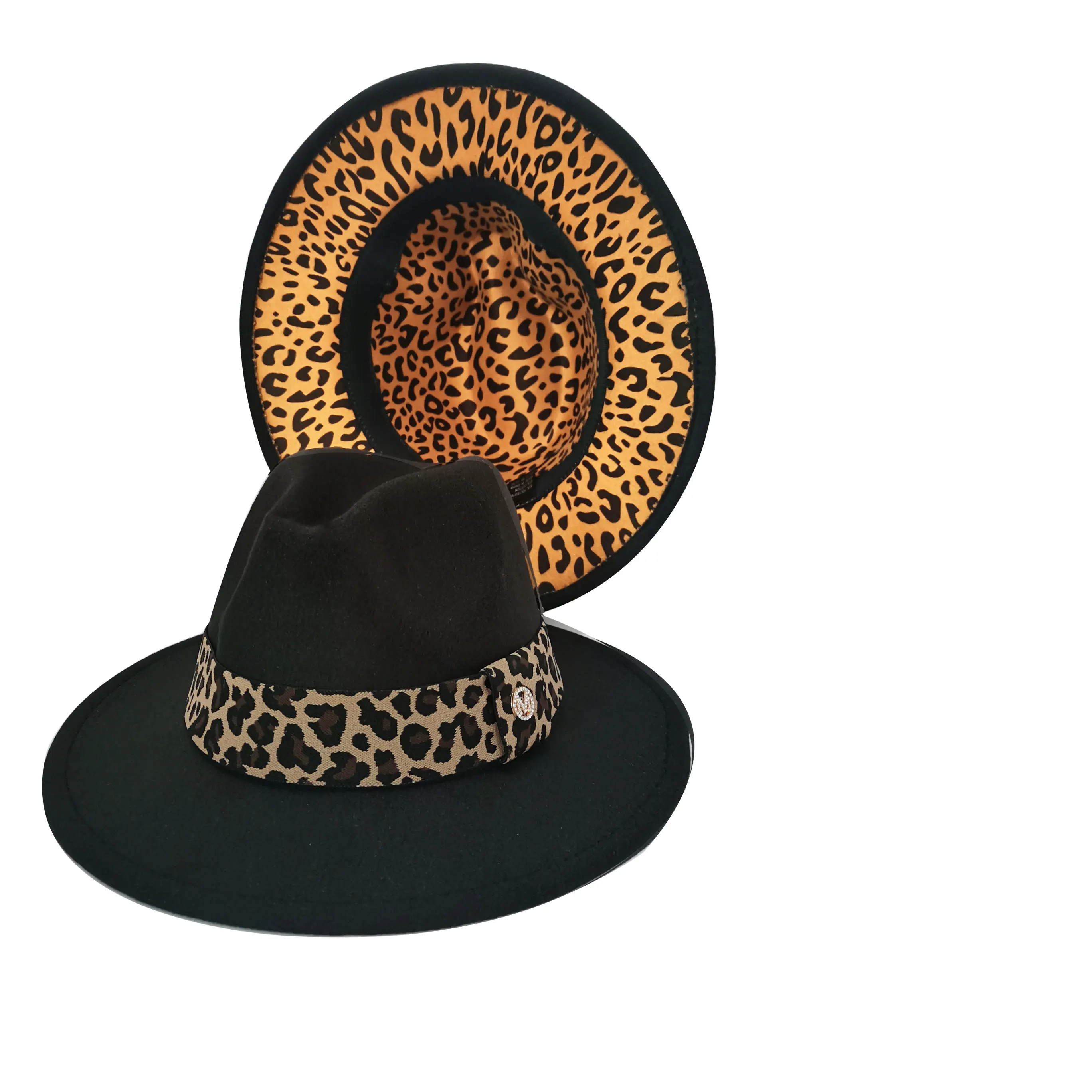 Шляпа фетровая для мужчин и женщин модная уличная шапка с широкими полями поясом