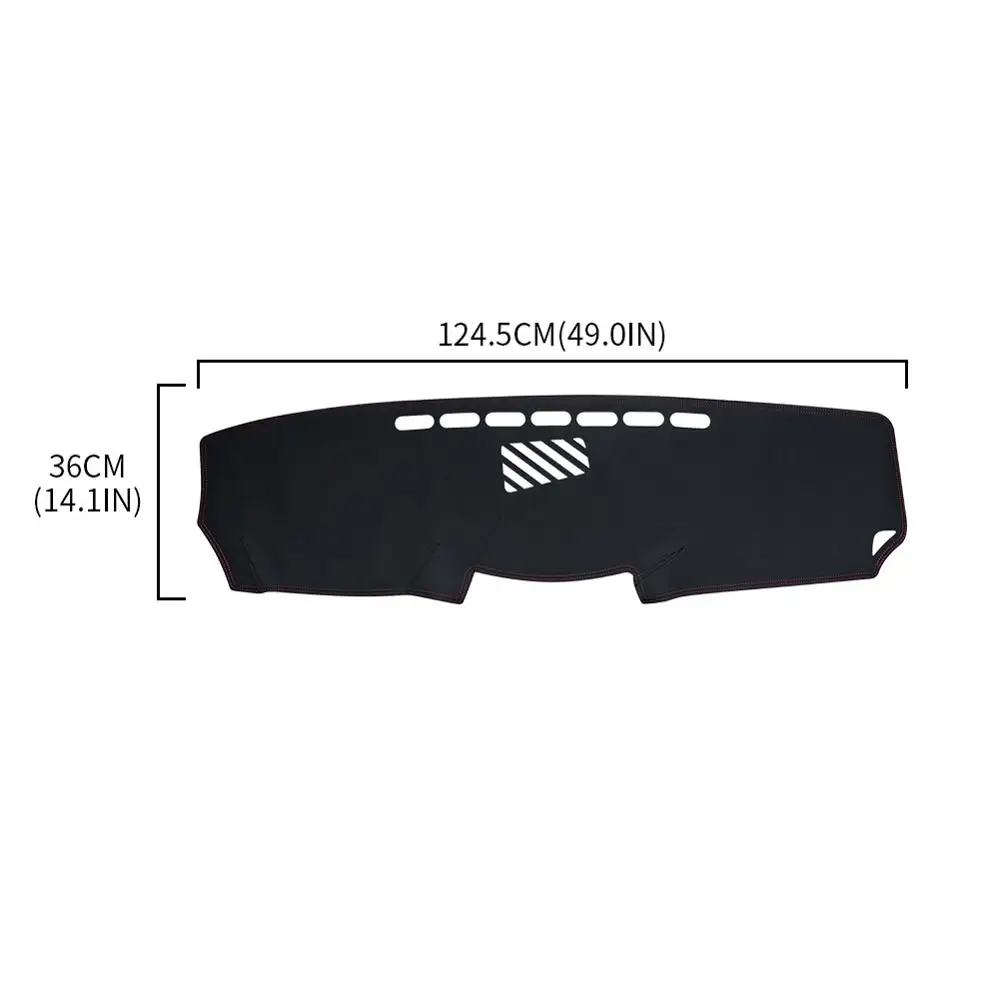 Для Lexus IS250 IS350 2006-2011 1 шт. кожаный автомобильный коврик для приборной панели наклейка крышка приборной панели левая аксессуары для вождения - Название цвета: Red line