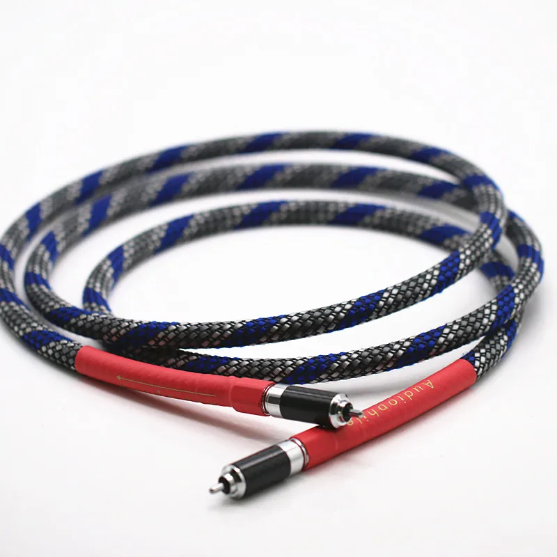 Silver color TYPE CL2 OCC 75 ohm RCA coaxial cable fever grade digital audio subwoofer signal | Электроника