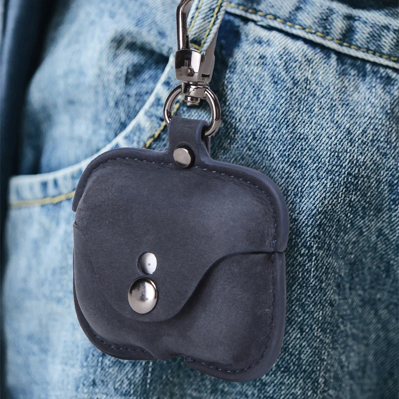 Чехол из натуральной кожи для AirPods Pro coque Bluetooth наушники защитный чехол зарядный Air