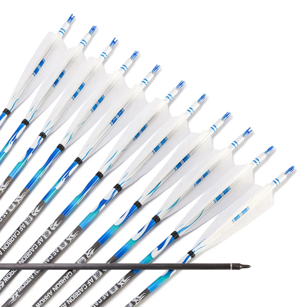 12x карбоновая фотография для Longbow Recurve Bow Hunting|carbon arrows turkey feather|arrow featherarrow |
