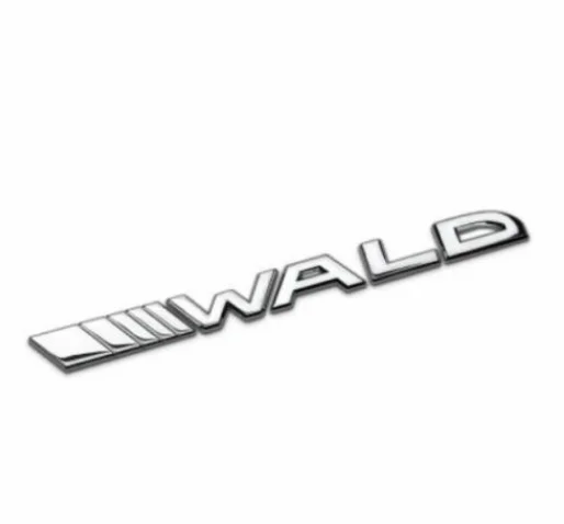 2 шт. металлическая хромированная черный Зубр Wald Стиль багажник сзади эмблемы
