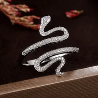 creative metallic snake shape women rings daily wearable versatile jewelry delicate girl gift accessories for party snake rings