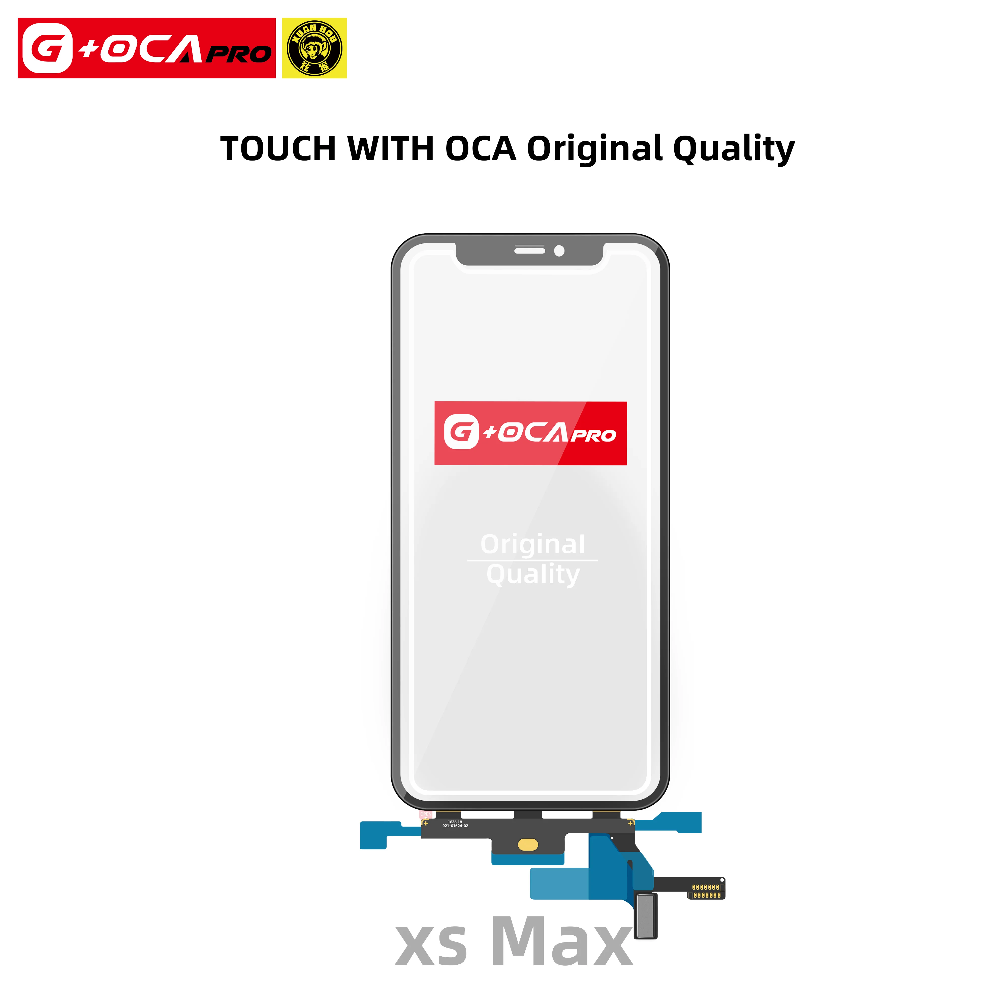 Переднее стекло AAA 1:1 с заменой OCA для iPhone X XR XS XSMAX сенсорная панель внешнее - купить