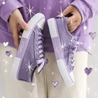 Обувь Kawaii женские кроссовки на плоской подошве, низкие спортивные женские повседневные парусиновые кроссовки для подростков, тренды 2021 года, для тенниса, для девочек