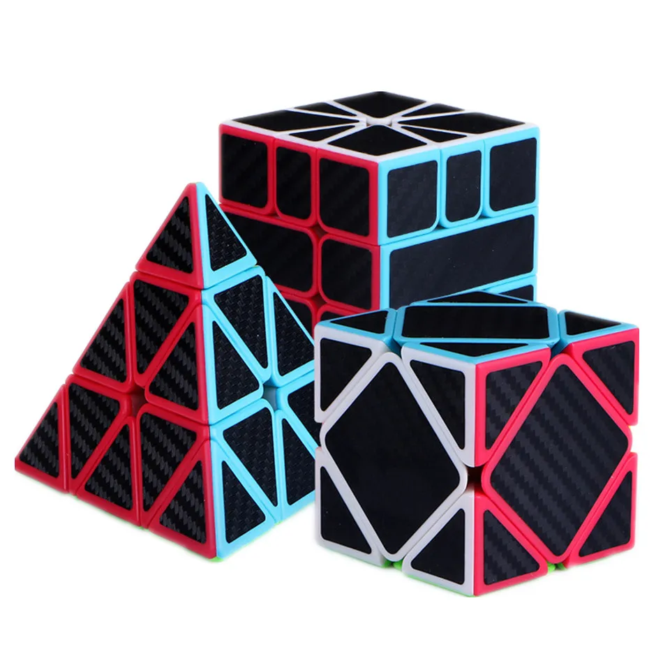 QIYI 12 видов Набор кубиков 2x2 3x3 4x4 5x5 ветряная мельница ось Fisher SQ1 Пирамида кленовый